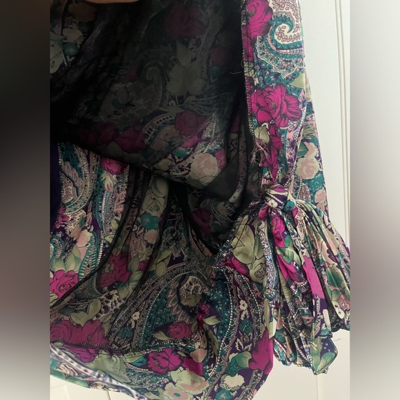 80s Vintage Jo Hanna York by Joan Davis Floral Print Blouse Sz. M/L - Picture 5 of 10